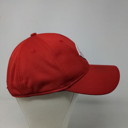 OC Sports Men's Strapback Hat Red Size OSFM Embroidered Cincinnati Reds Logo