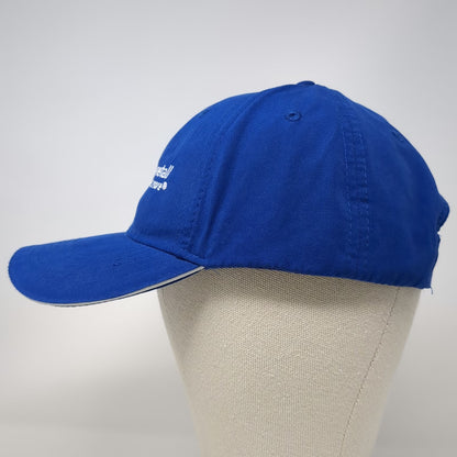Adams Blue Baseball Cap One Size BASF Chemetall Chemistry Corporate Logo Hat