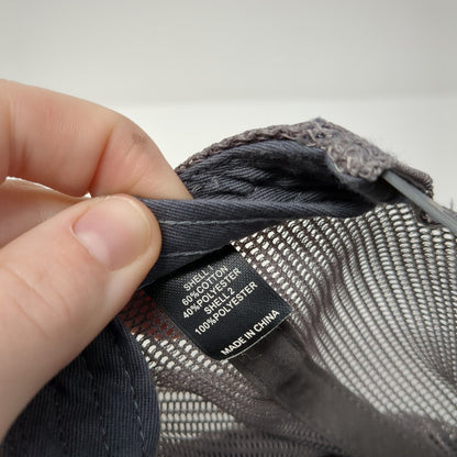 LCS Snapback 112 Trucker Hat Gray One Size Adjustable Mesh Back Richardson