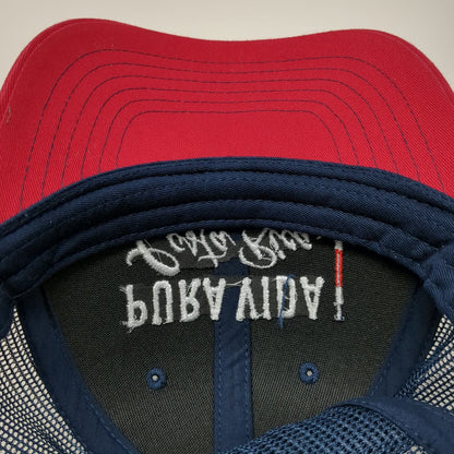 Memorable Costa Rica Trucker Hat Blue Red One Size Pura Vida Snapback Mesh