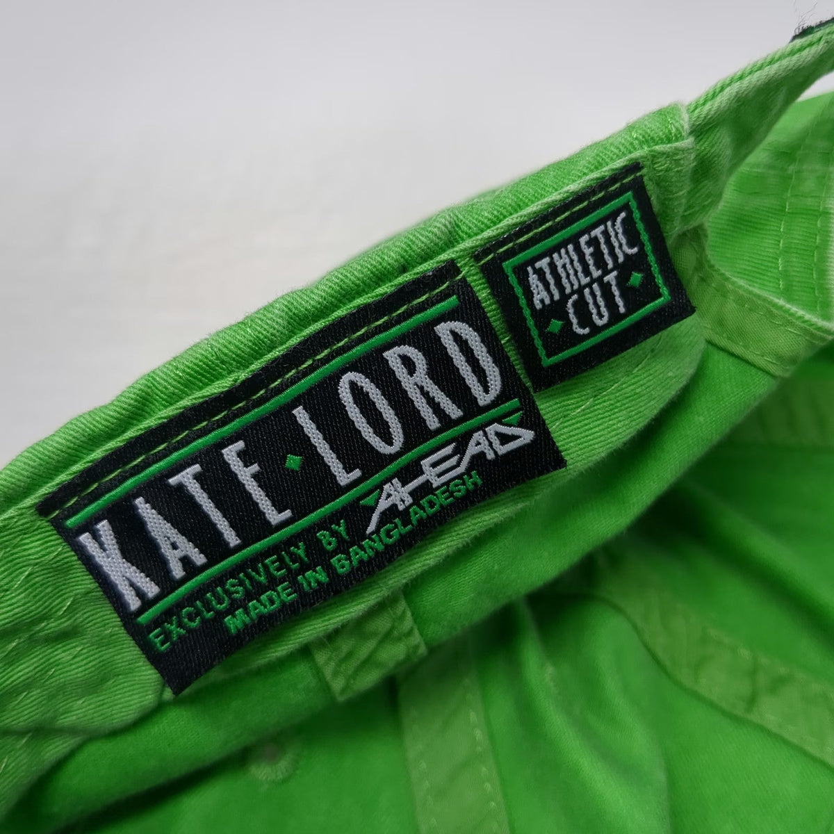 Kate Lord Baseball Cap Green One Size Whale Newport RI Slideback Cotton Hat