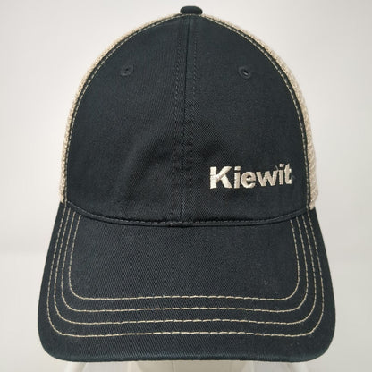 Richardson Trucker Hat Black L Snapback Mesh Kiewit Construction Embroidery