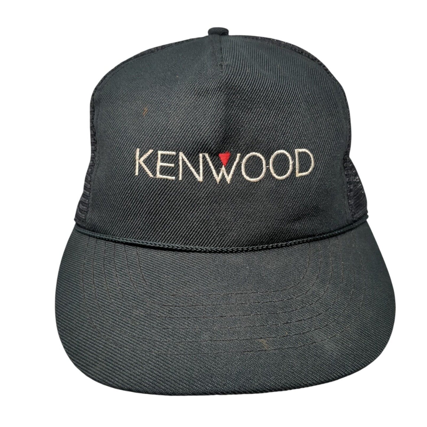 Kenwood Snapback Trucker Hat Black OS Adjustable Embroidered Mesh Back Otto