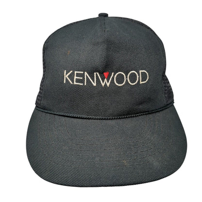Kenwood Snapback Trucker Hat Black OS Adjustable Embroidered Mesh Back Otto