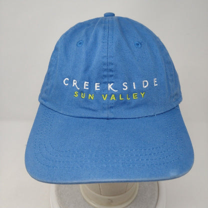Creekside Sun Valley Slideback Hat Blue OSFA Classic Cut Ahead Vintage Cotton