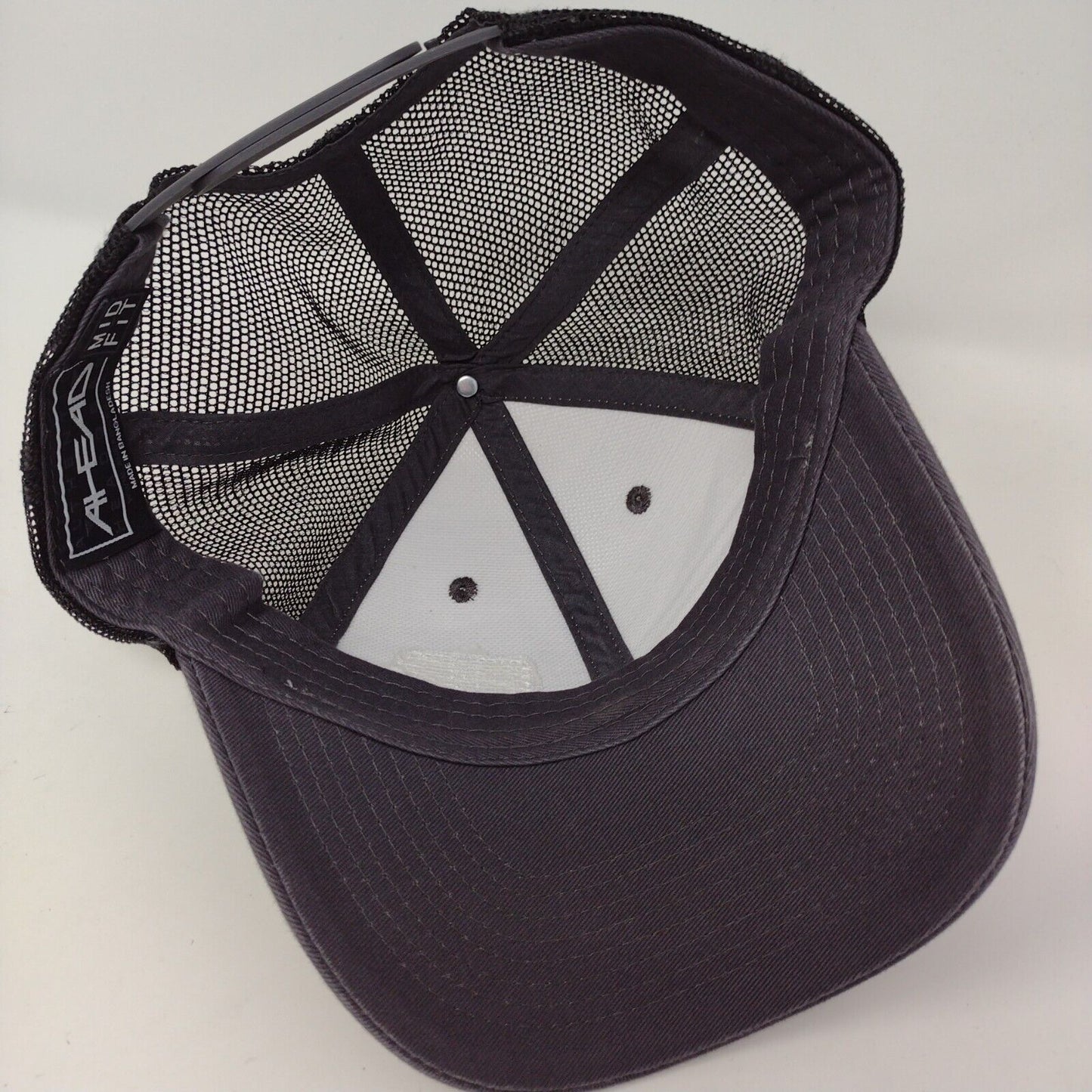 Ahead Snapback Mesh Back Trucker Hat Multicolor OSFA Mid Fit Striped