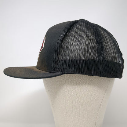 Yupoong Trucker Hat Black One Size Lazy 2 Ranch Bull Patch Mesh Snapback hat