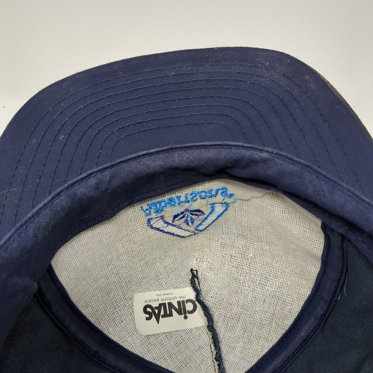 Albertsons Snapback Hat Blue One Size Adjustable Embroidered Cintas