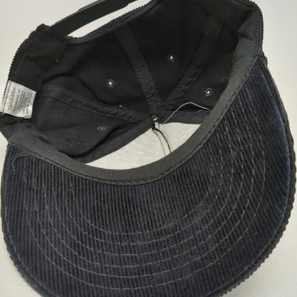 Tonkin Inc. 5 Panel Black Hat One Size Corduroy Rope CF Snapback Cotton Logo Cap