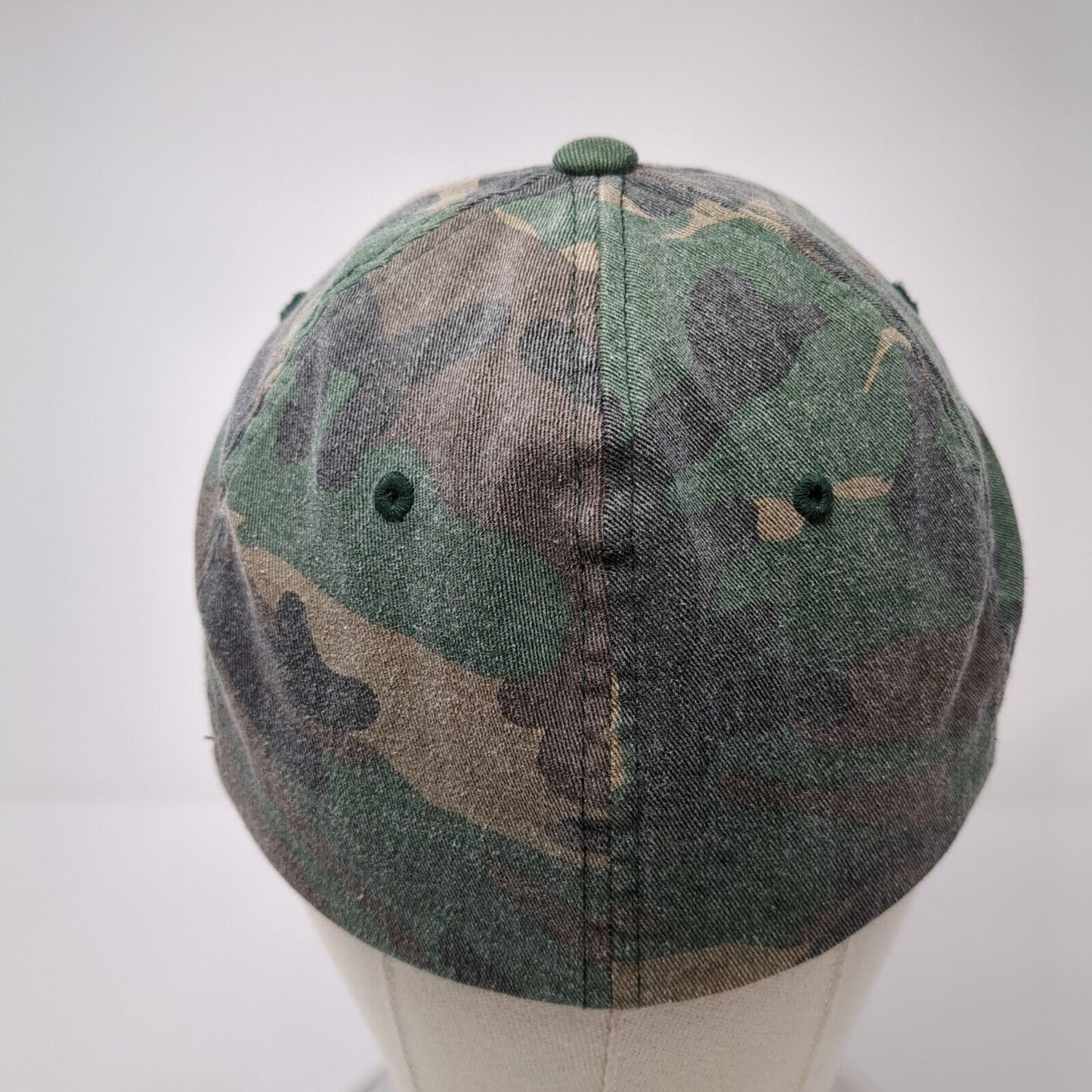 OAK Fitted Hat Camouflage S/M Lightweight Embroidered 6 Panel Flexfit Yupoong