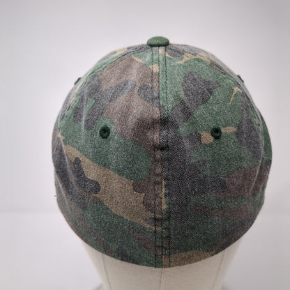 OAK Fitted Hat Camouflage S/M Lightweight Embroidered 6 Panel Flexfit Yupoong