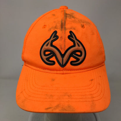 Realtree Strapback Hat Orange OSFM Adjustable Embroidered 6 Panel Outdoor Cap
