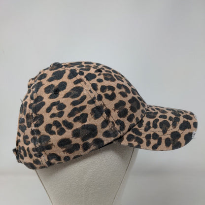 Hobby Lobby Inc. Strapback Hat Multicolor One Size Leopard Print Distressed