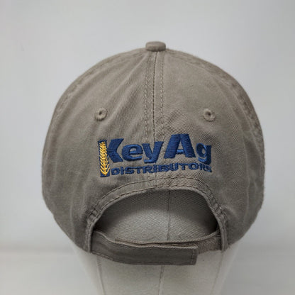 AT. Films Strapback Hat Tan One Size Embroidered KeyAg Port & Company