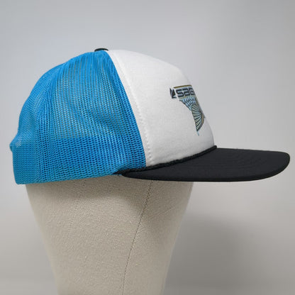 Richardson White Blue Trucker Hat One Size Rope Sage Fly Fishing Tarpon Fish