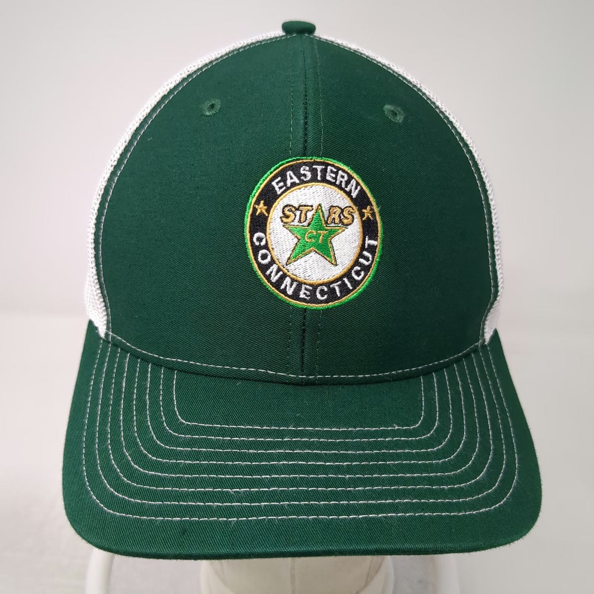 Richardson Trucker Hat Green One Size Eastern Connecticut Stars Snapback Mesh
