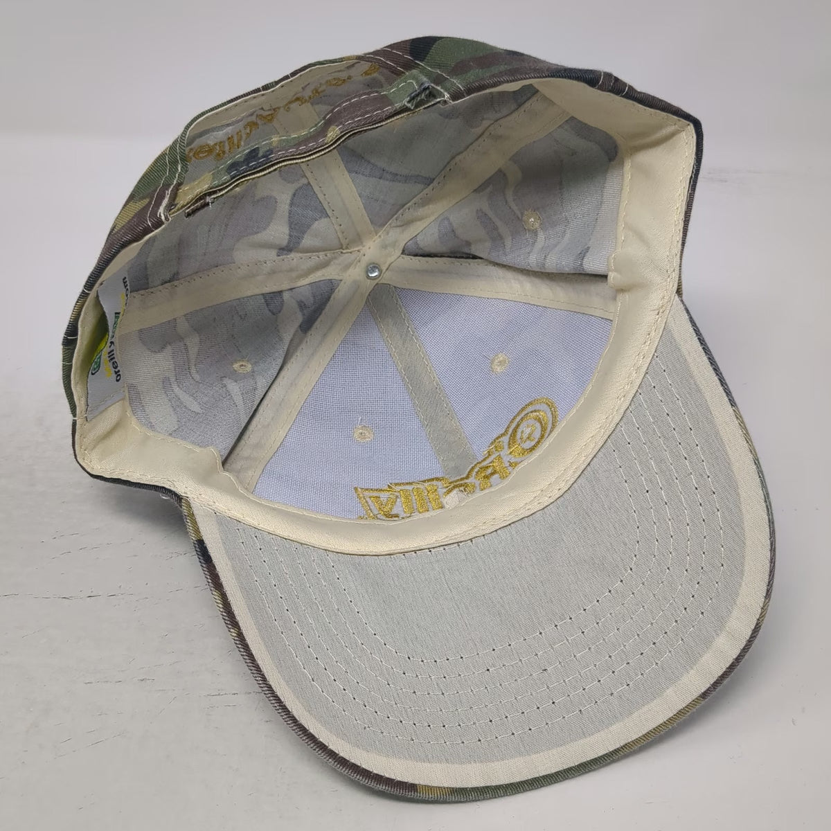 O'Reilly Auto Parts Baseball Cap Green Camo One Size Strapback Embroidered Hat