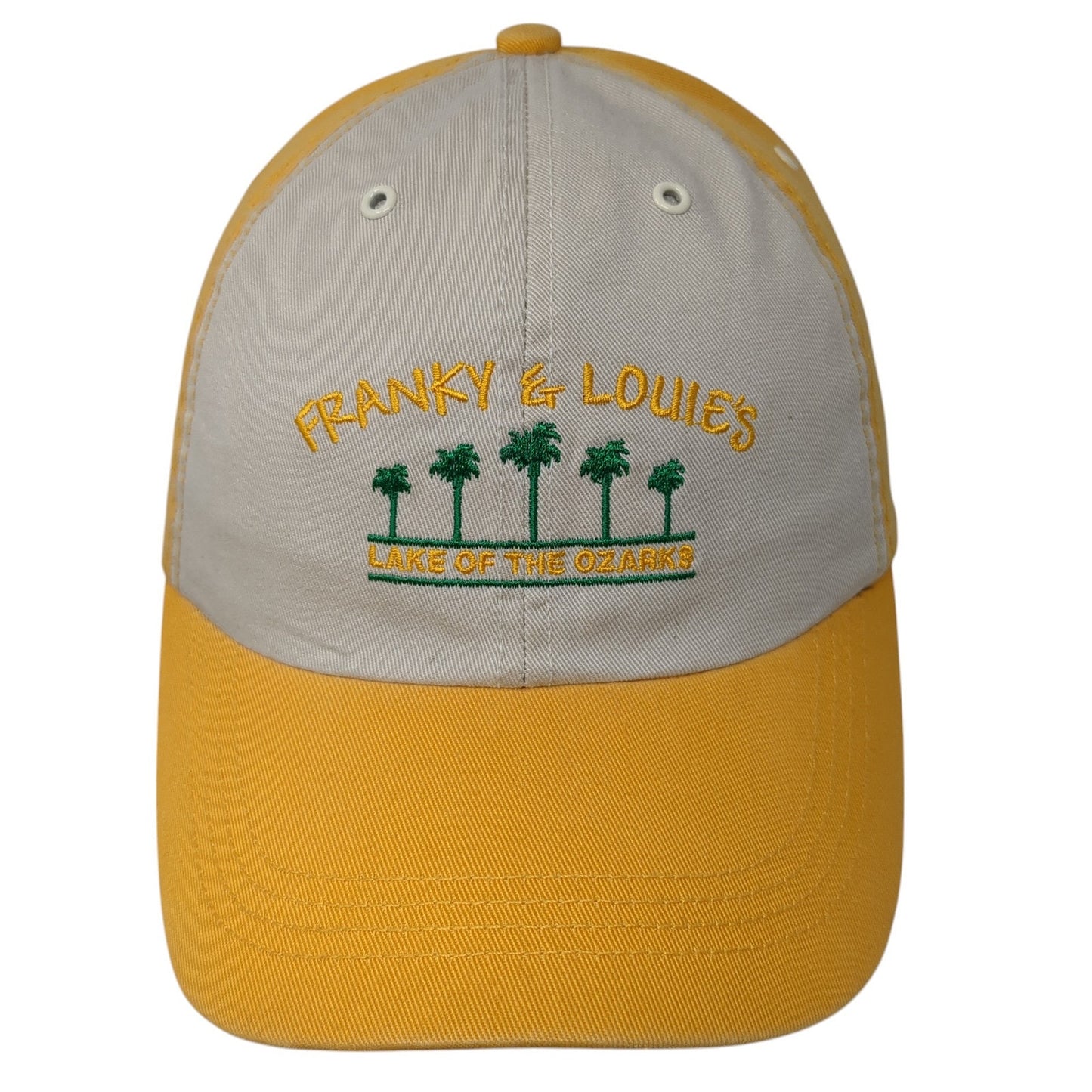 Franky & Louise's Lake Of The Ozarks Baseball Cap Yellow One Size Adjustable