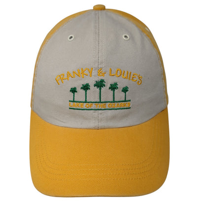 Franky & Louise's Lake Of The Ozarks Baseball Cap Yellow One Size Adjustable