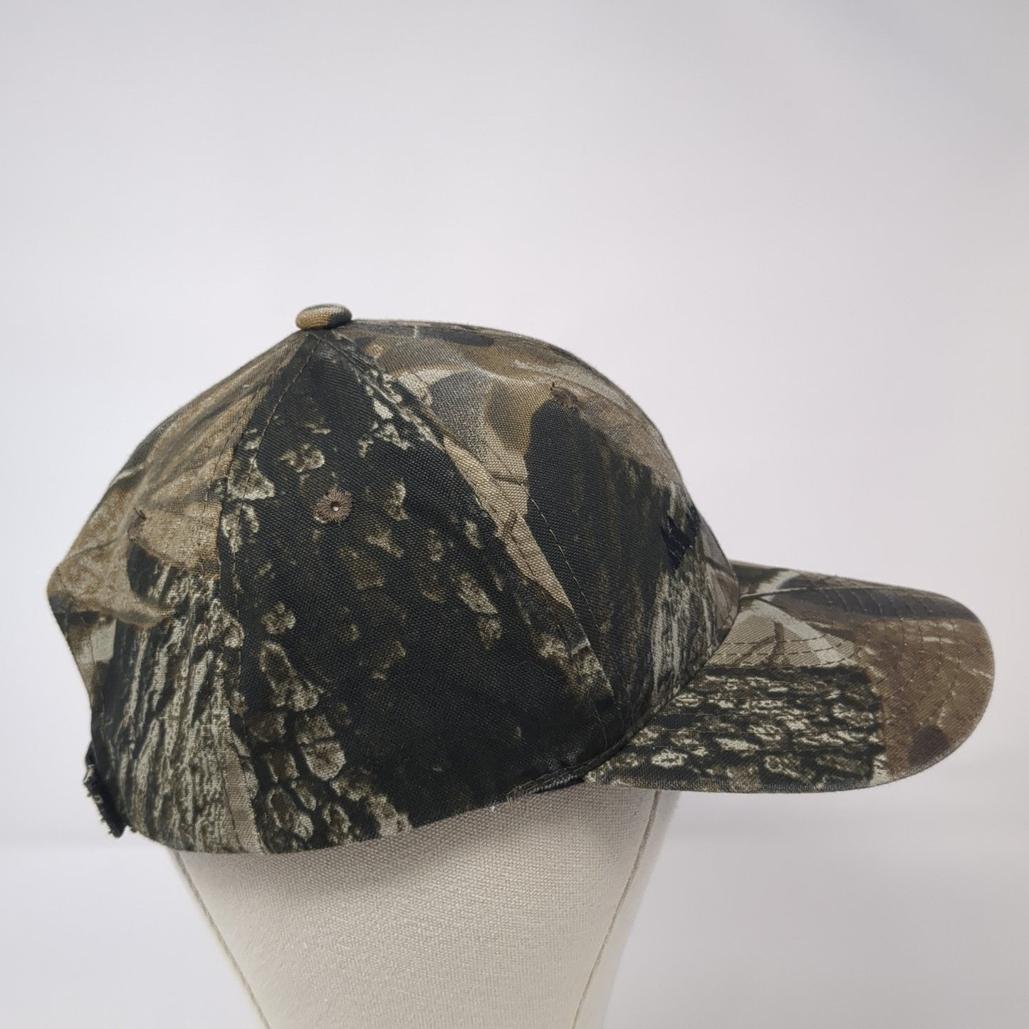 Merchants Metals Logo Strapback Hat Multicolor One Size Camo Hunting