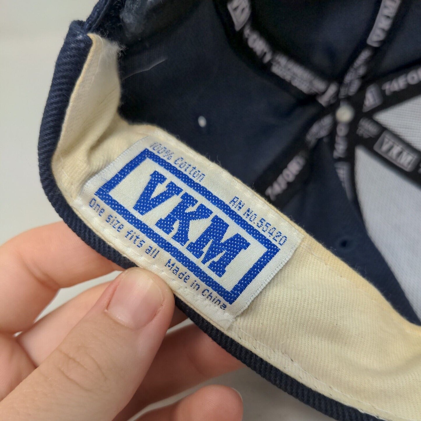 West Orange Tennis Strapback Hat Blue OSFA Adjustable 6 Panel VKM