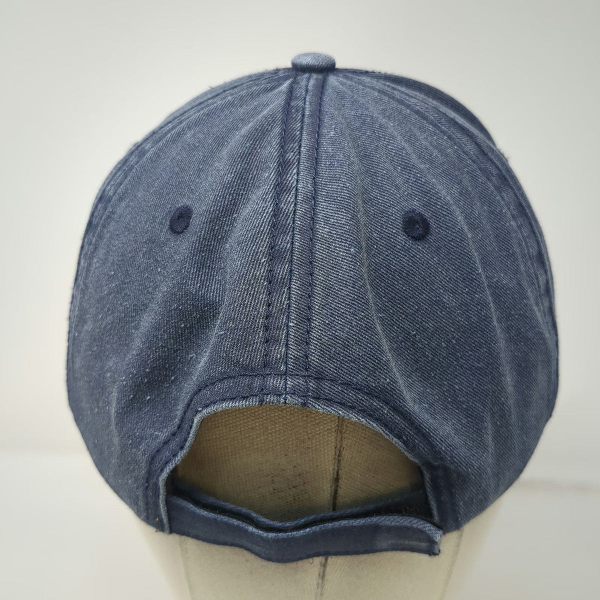 TBL Baseball Cap Blue One Size Jamaica Palm Trees Strapback Cotton Washed Hat
