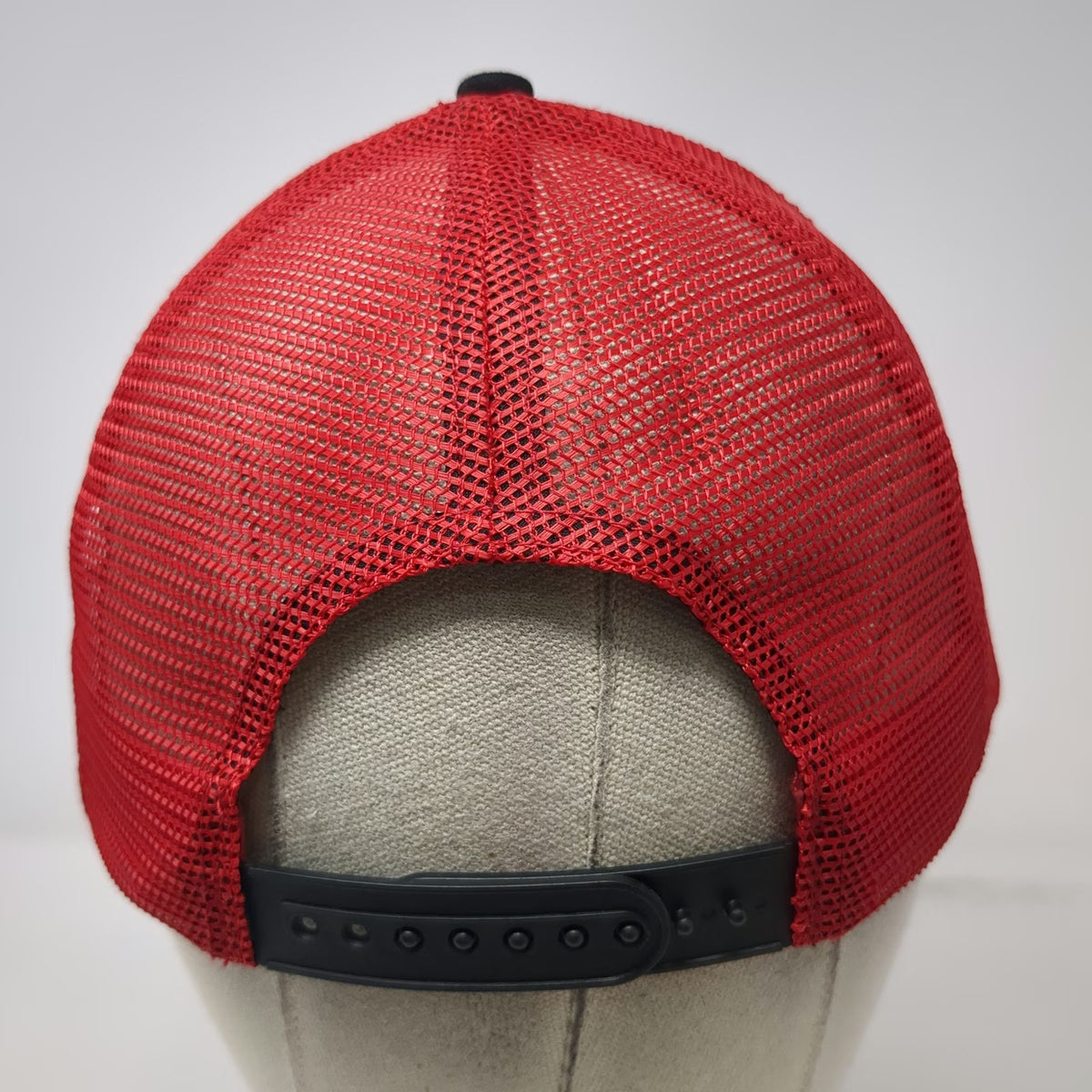 Bamko Trucker Hat Black Red One Size Costco Wholesale Mesh Snapback Patch