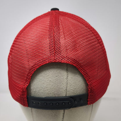 Bamko Trucker Hat Black Red One Size Costco Wholesale Mesh Snapback Patch