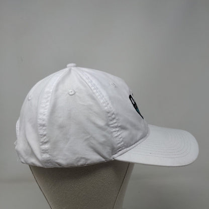 Cyber Secure Florida Strapback Hat White One Size Embroidered Trimark