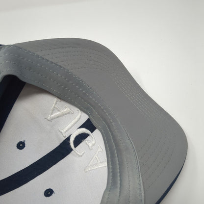 AJGA Strapback Hat Blue One Size Solid Adjustable Embroidered Imperial