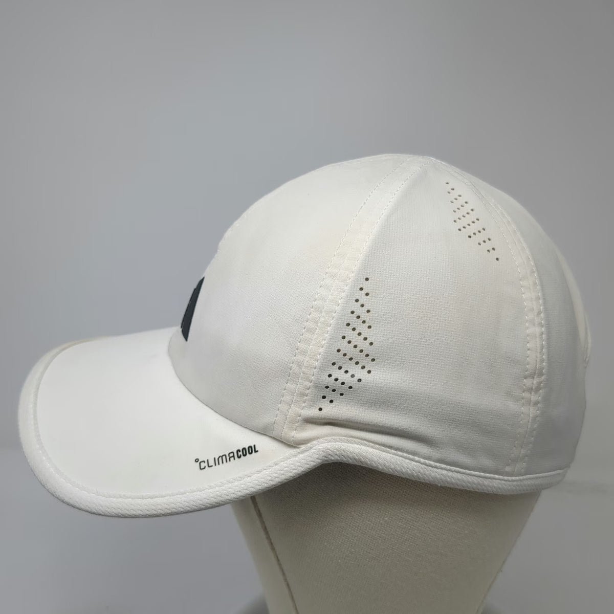 Adidas Baseball Cap White OSFM ClimaCool Perforated Slideback Performance Hat