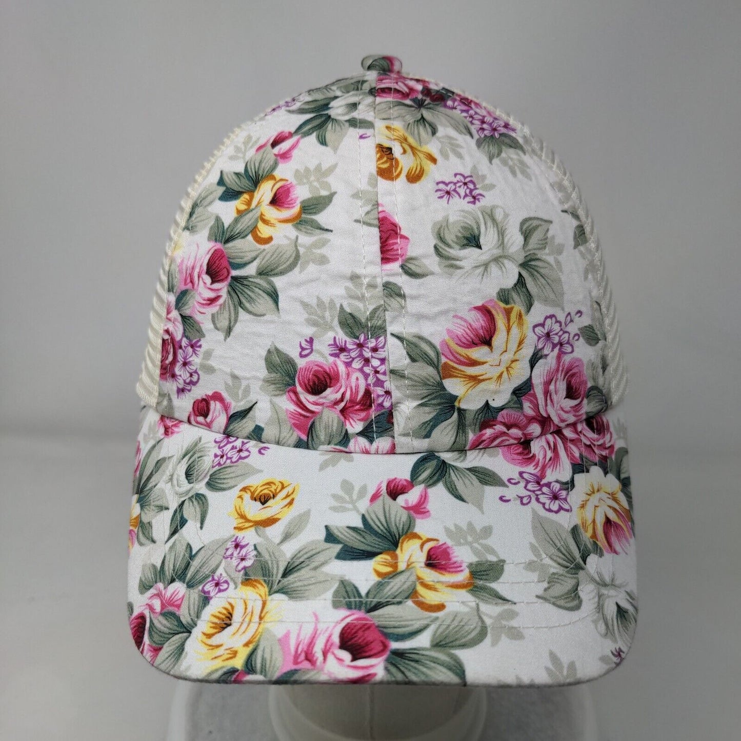HG Strapback Mesh Back Trucker Hat Multicolor OSFA Floral Print