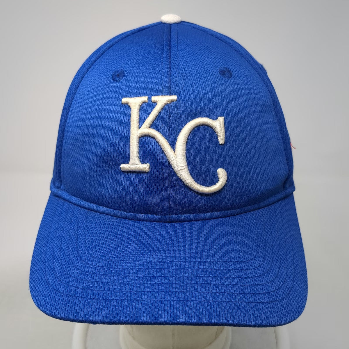 Kansas City Royals MLB OC Sports Blue One Size Baseball Cap Mesh Texture Logo