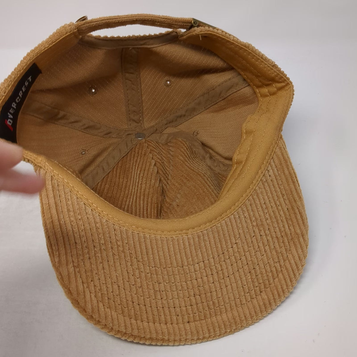 Overcrest 5 Panel Brown One Size Hat Corduroy Sportswear Vacationland Slideback