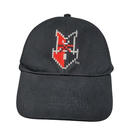 Indianapolis Indians Mens Strapback Hat Black Adjustable Embroidered Logo Cotton