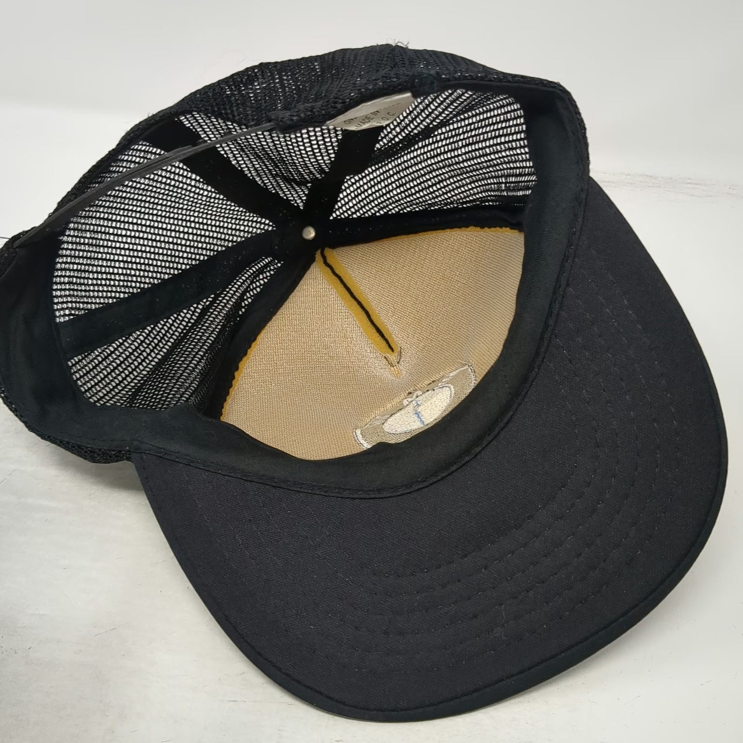 BMW Trucker Hat Black Vintage Mesh Back Foam Front Snapback Embroidered Logo