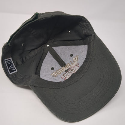 Yellowstone National Park Strapback Hat Gray One Size Embroidered ACE