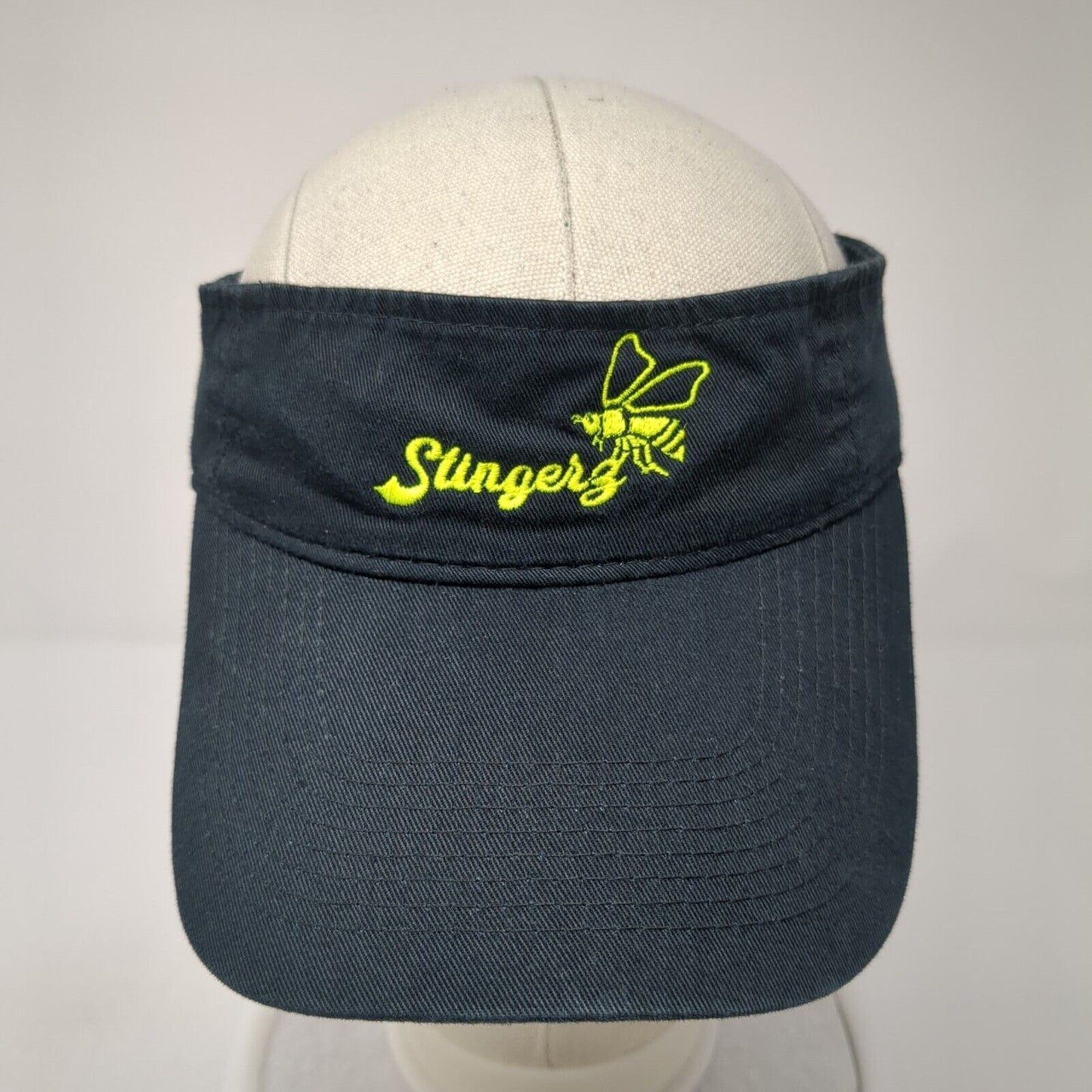 Stingerz Strapback Sun Visor Hat Black One Size Solid Port & Company