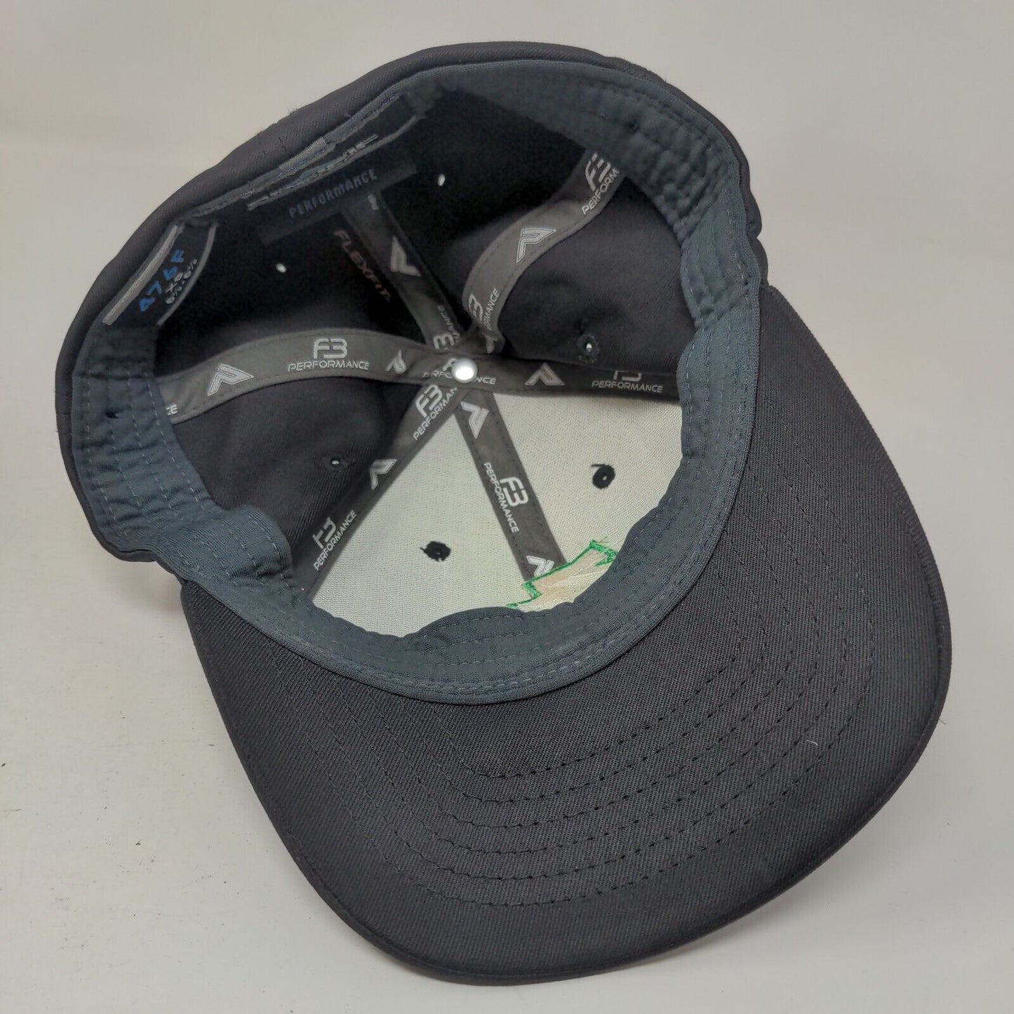 ZLL Fitted Hat Black XS Embroidered F3 Performance 6 Panel Pacific Headwear