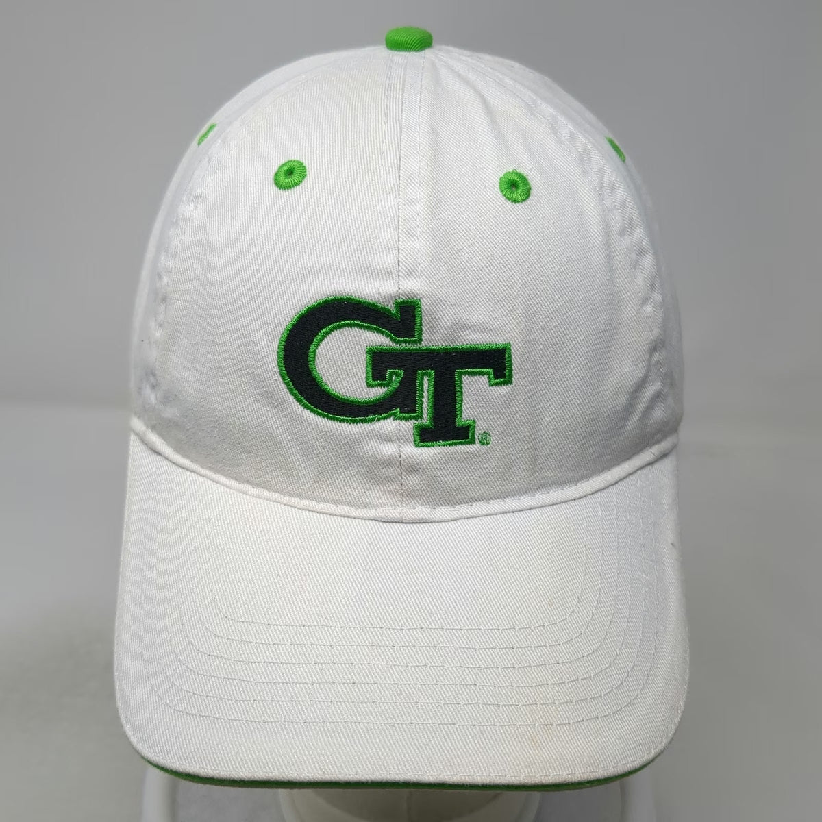 Georgia Tech Yellow Jackets NCAA J America Baseball Cap White Green One Size Hat