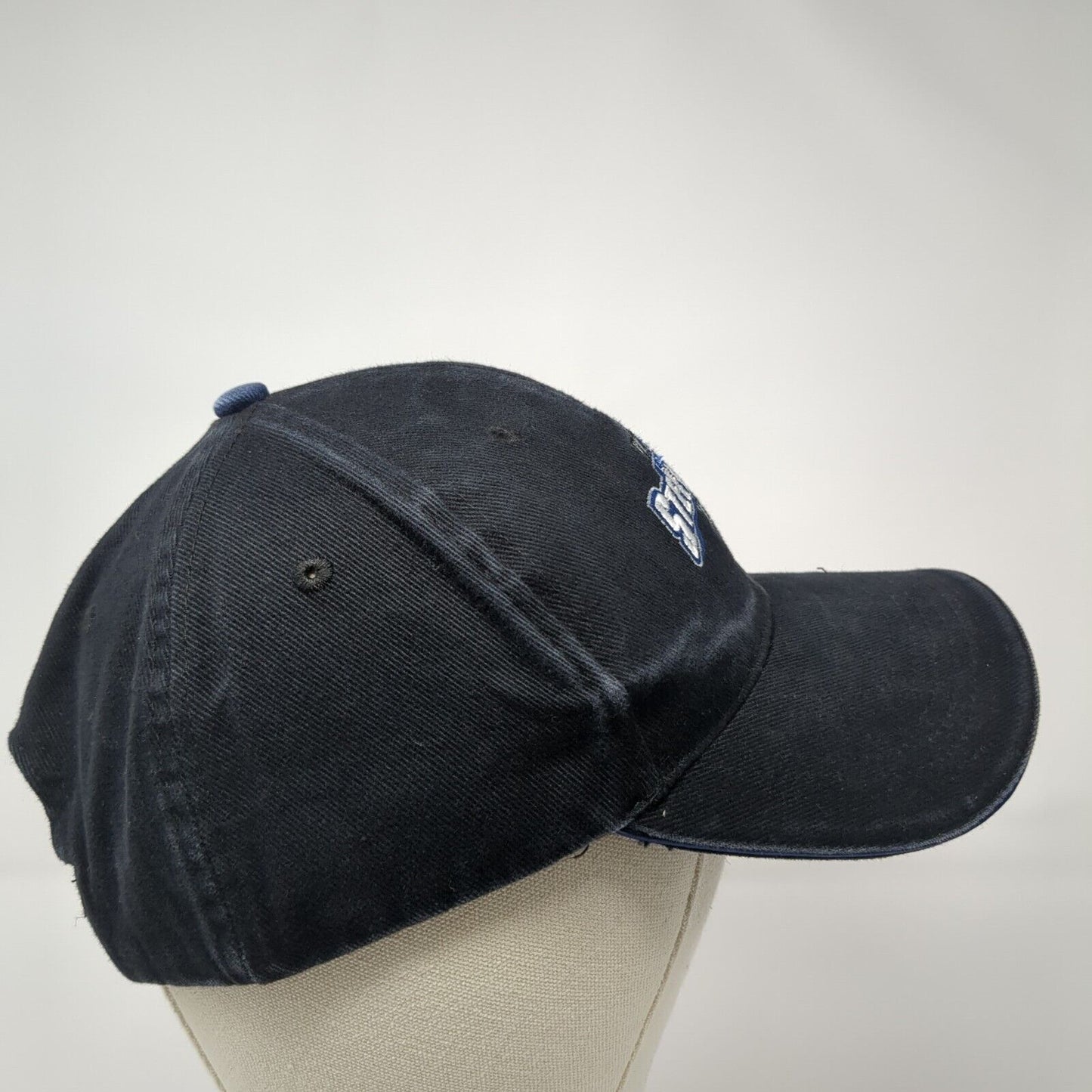 Idaho Steelheads Strapback Hat Black OSFA Embroidered Logo Destroyer Headwear