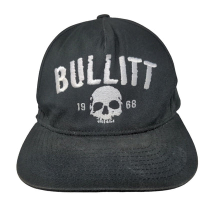 Bullitt 1968 Skull Snapback Hat Black One Size Embroidered Yupoong
