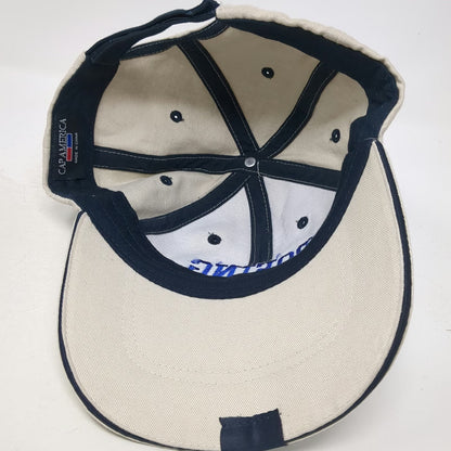 Cap America Baseball Cap Beige One Size Boeing Logo Blue Black Strapback Hat