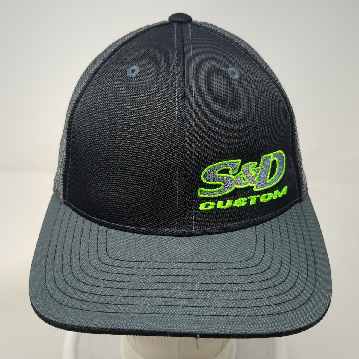 Pacific Headwear Baseball Cap Gray 7 3/8 Mesh Back S&D Custom Spraying Idaho Hat