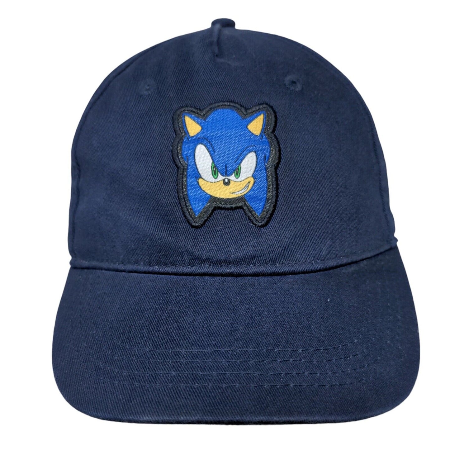 Sonic the Hedgehog Sega Snapback Hat Blue One Size Solid Adjustable