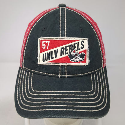 Camp David UNLV Rebels NCAA Hat Cap Black Red One Size Las Vegas Thick Stitching