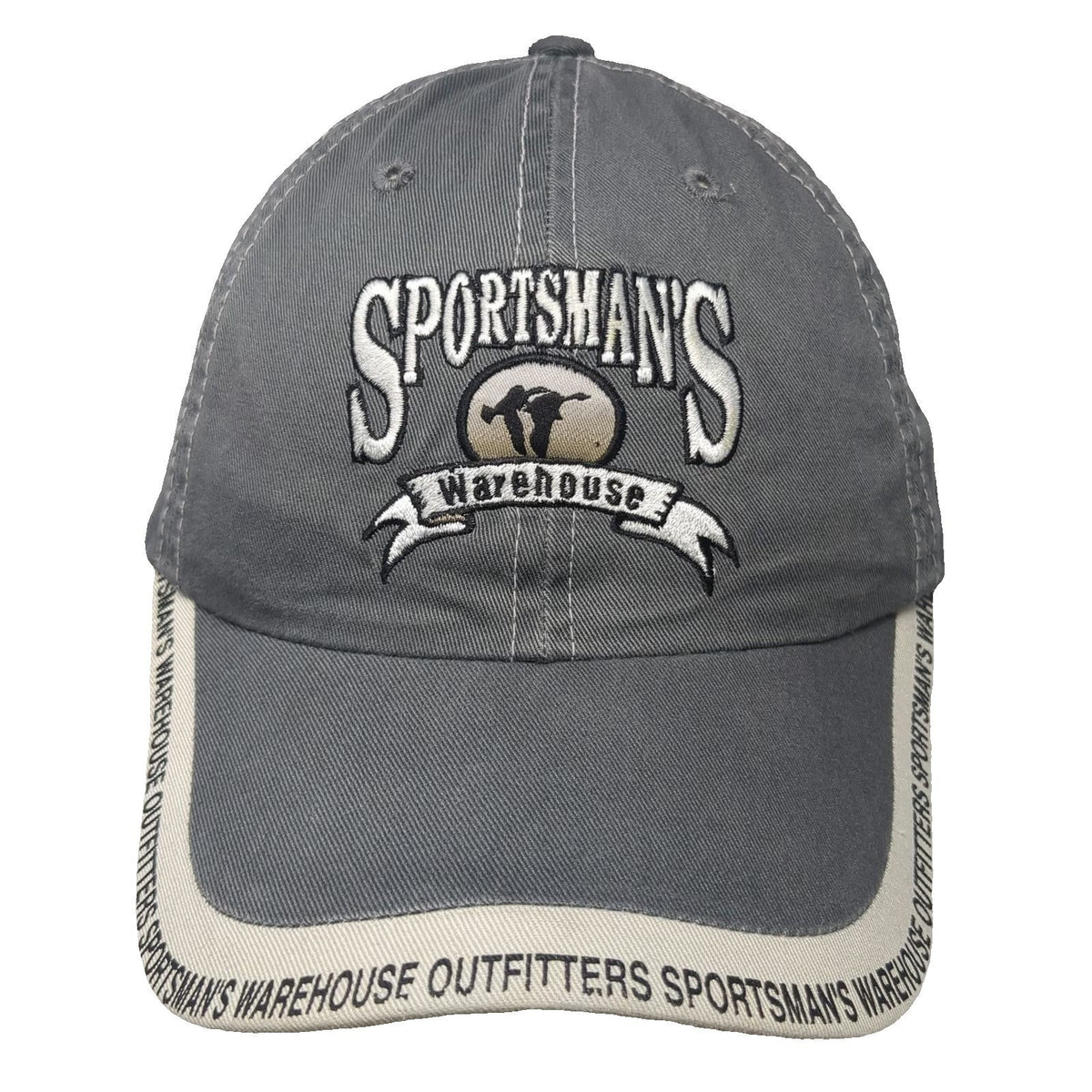 H3 Sportgear Sportsman's Warehouse Gray One Size Baseball Cap Strapback Hat Fish