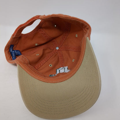 Oldcastle Precast Strapback Hat Orange OS Adjustable Embroidered Port Authority