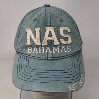 Nassau Bahamas Est 1492 Slideback Hat Blue One Size Embroidered