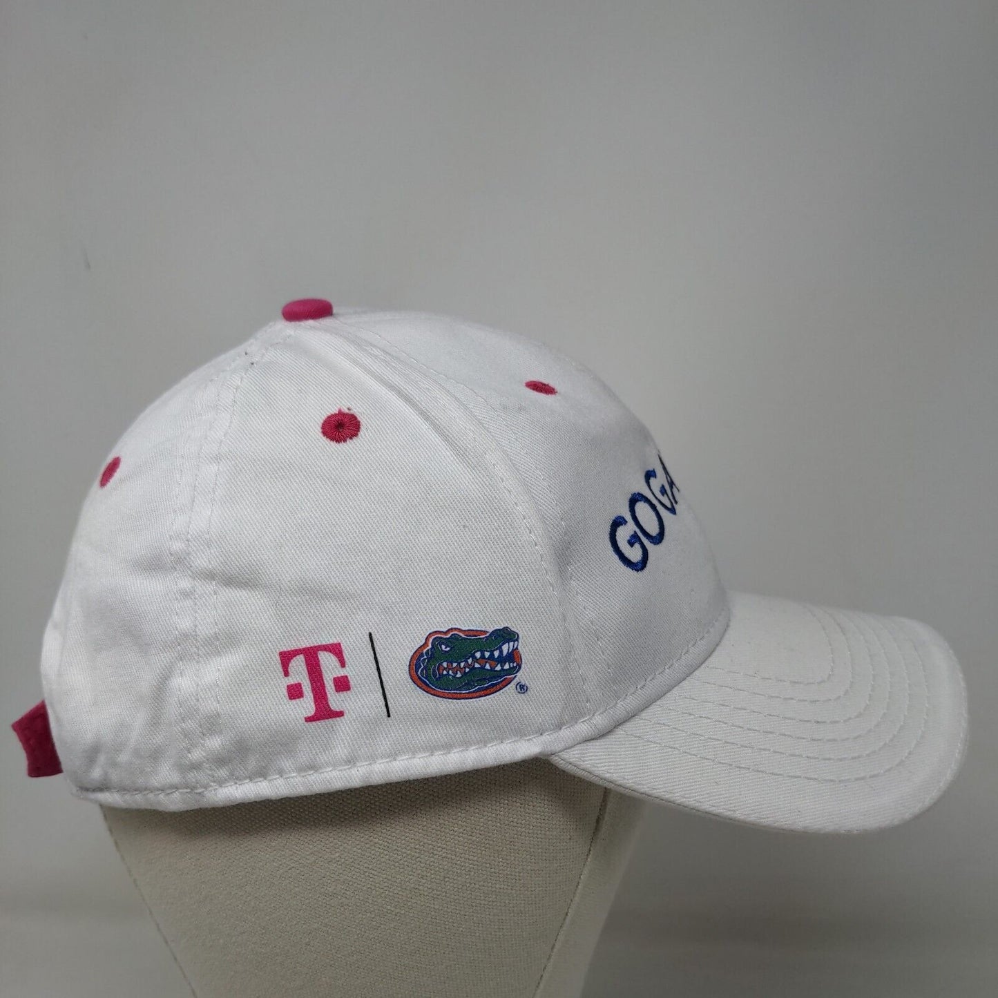 Unbranded Women's Strapback Hat White Embroidered Florida Gators Logo